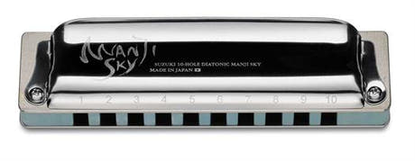 Suzuki Manji M-20S SKY Blues Mundharmonika. Ton: Ab