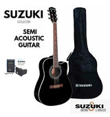 Suzuki Western Gitarre in Schwarz - EQ SDG-2CE