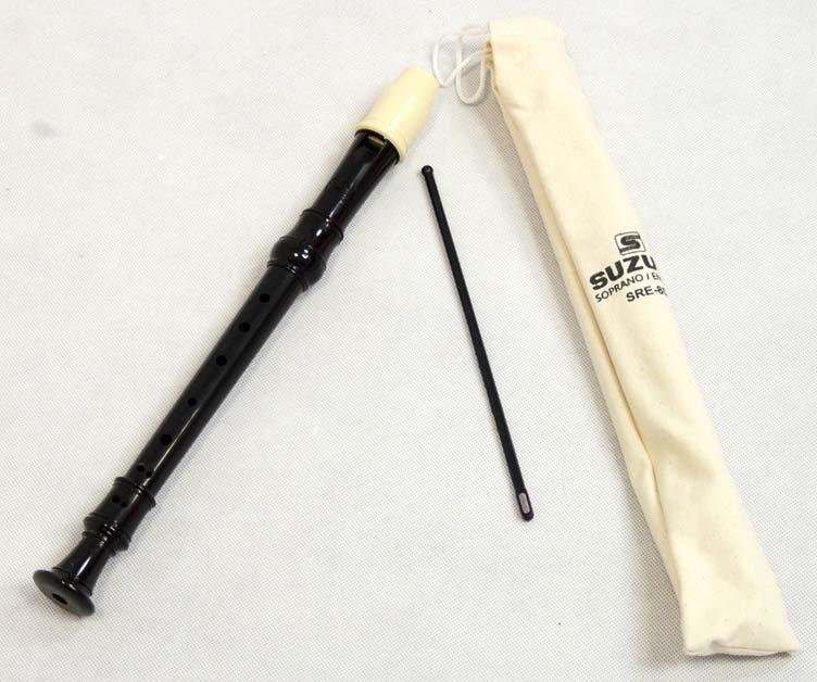 Suzuki SRE-80 Sopran Recorders (Sort)