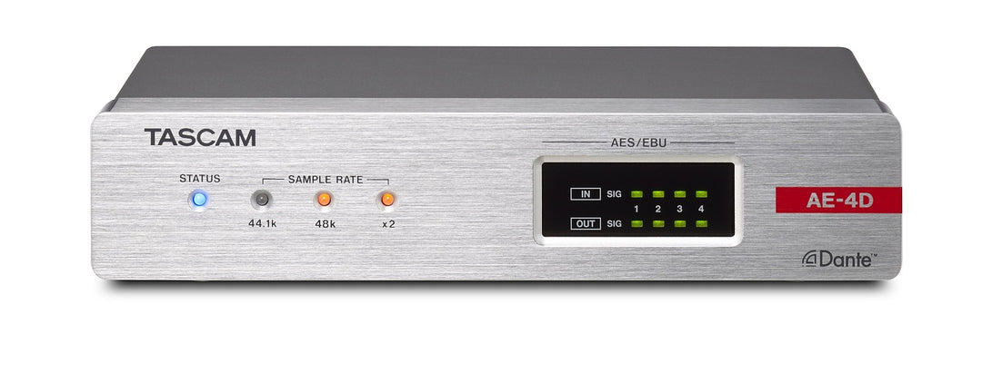 Tascam AE-4 AES/EBU Dante-Konverter 2in / 2 out, XLR