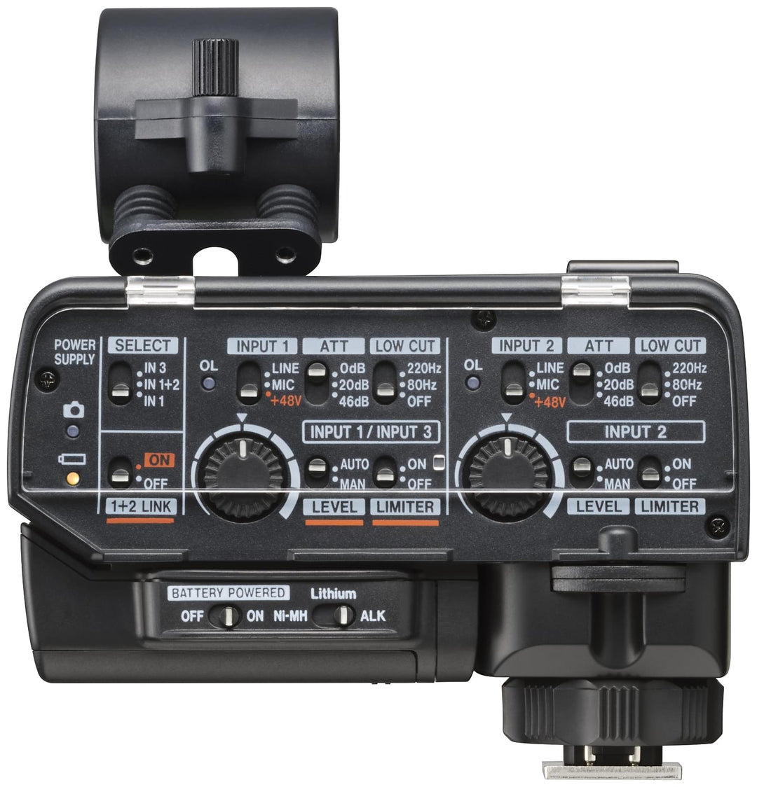 Tascam CA-XLR2D Mikrofonadapter für Kamera, Analogeingang