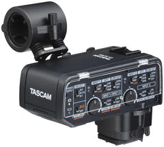 Tascam CA-XLR2D Mikrofonadapter für Kamera, Canon