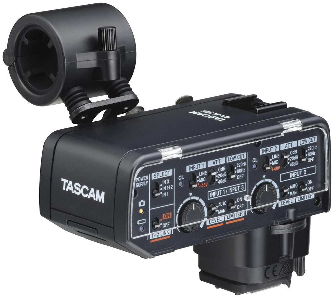 Tascam CA-XLR2D Mikrofonadapter für Kamera, Canon