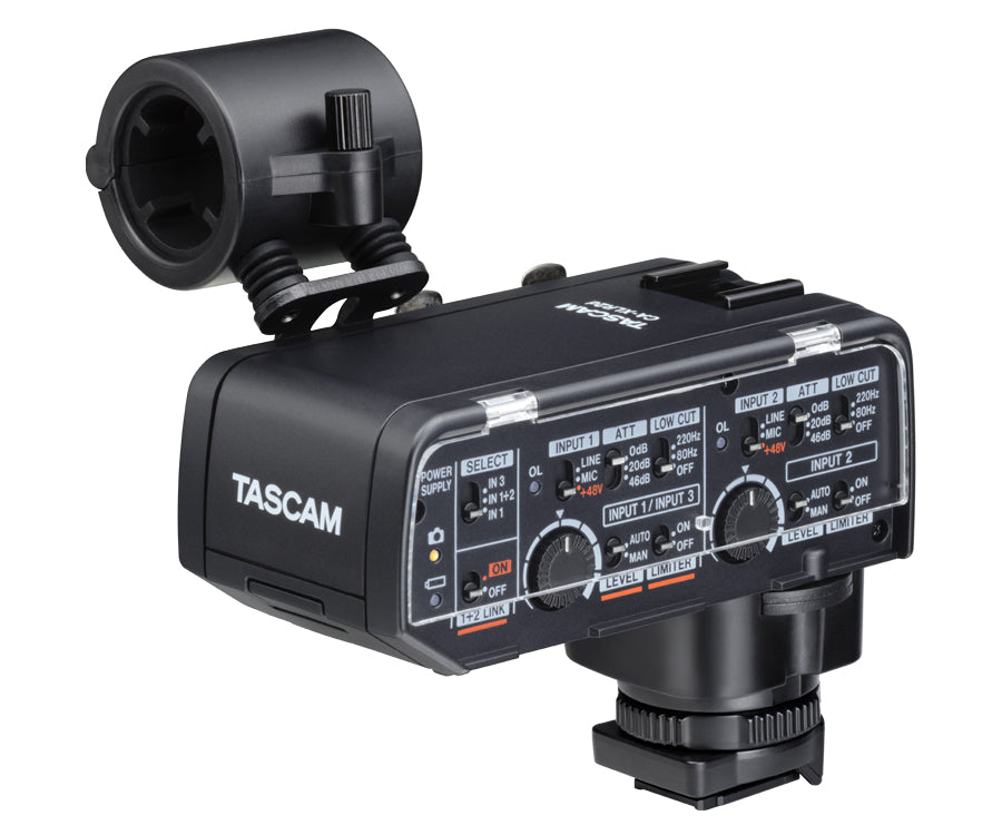 Tascam CA-XLR2N mikrofonadapter für Kamera, Nikon ZR