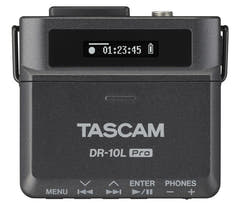 Tascam DR-10L Pro Recorder mit Lavalier-mikrofone, schwarz