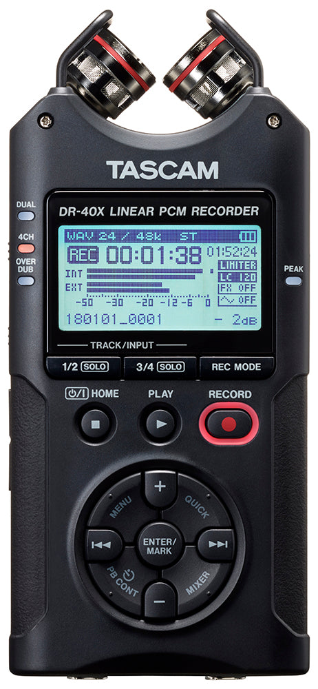 Tascam DR-40X tragbarer Recorder, Diktiergerät