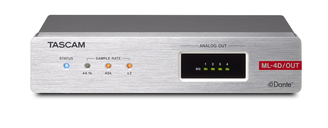 Tascam ML-4D OUT-X Analog-Dante-Konverter, 4 Kanäle, XLR