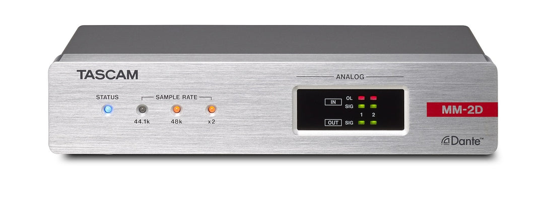 Tascam MM-2D Analog-Dante-Konverter 2in / 2 out, XLR
