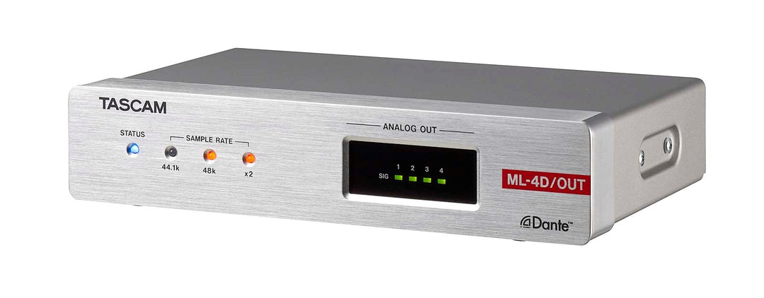 Tascam MM-4D IN Analoger Dante-Konverter mit 4 Kanälen, XLR