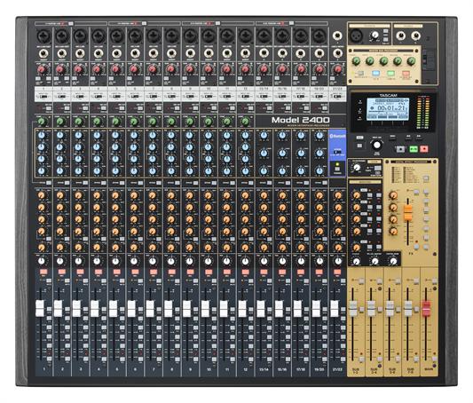 Tascam Model 2400 Digitalmixer und 24-Spur-Digitalrecorder