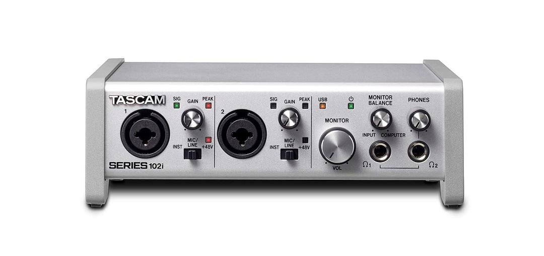 Tascam Series 102i USB audio/Midi-Interface mit DSP-Mixer 10in/4out