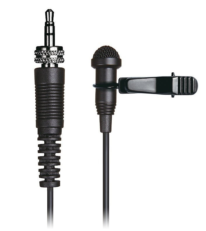 Tascam TM-10L Lavaliermikrofon mit Miniklinke und Überwurfmutter, Schwarz