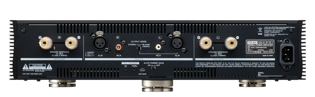 TEAC AP-701 Stereo/Mono Verstärker (Schwarz)