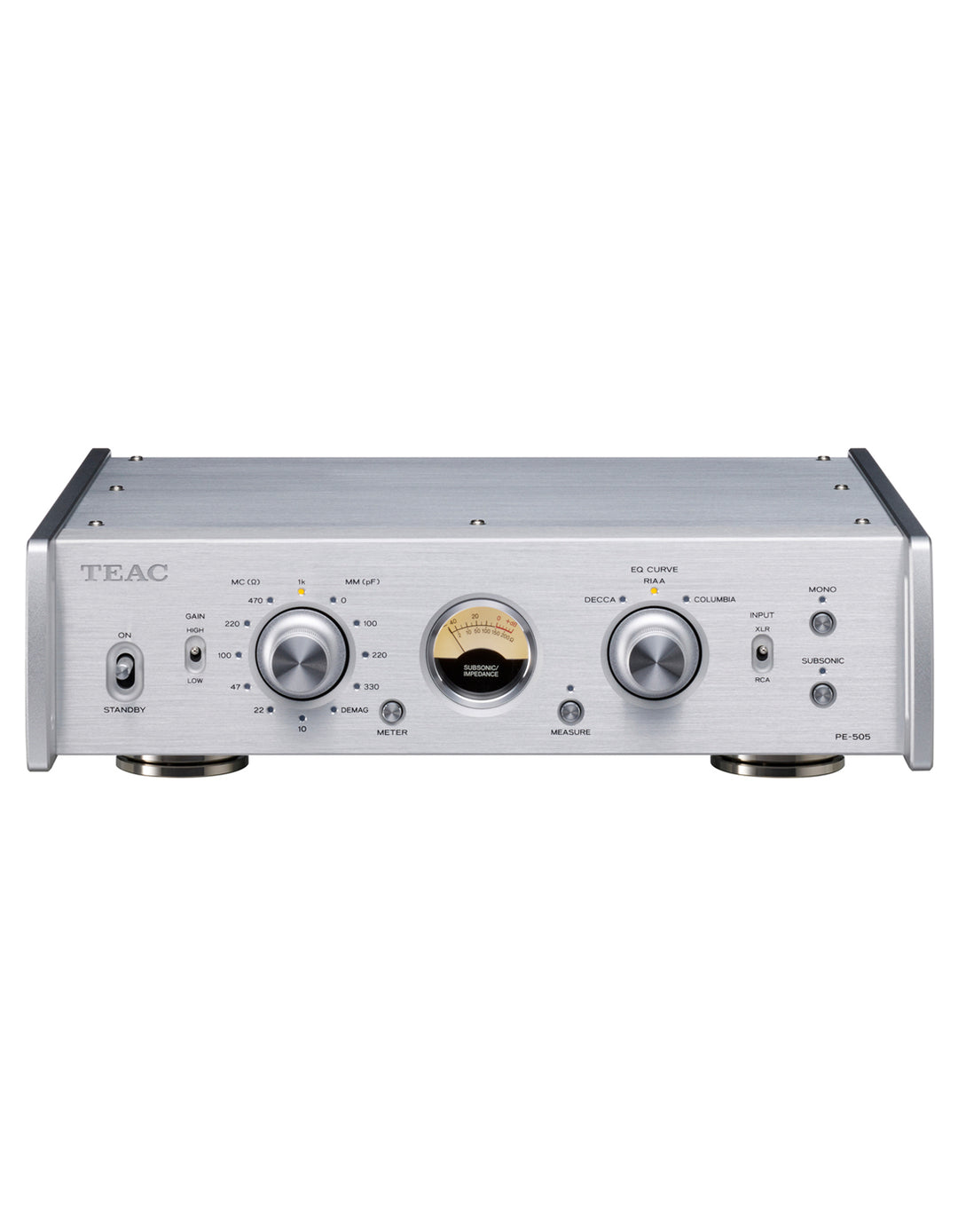 TEAC PE-505 Phono-Vorverstärker (Silber)