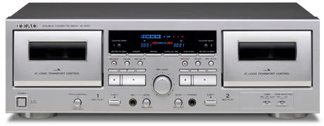 TEAC W-1200 Doppel-Kassettendeck Silber