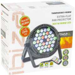 Ibiza ThinPar LED Spot (36X 1W RGBW)
