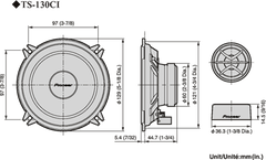 Pioneer TS-130Ci Autolautsprecher (13cm, 5,25")