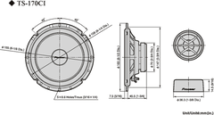 Pioneer TS-170Ci Autolautsprecher (17cm, 6,5")
