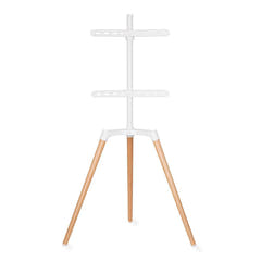 TV Bodenständer (Weiß, Buche, 50-65")