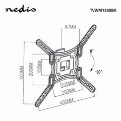 TV Halterung Voll Beweglich (23-55", 30kg)