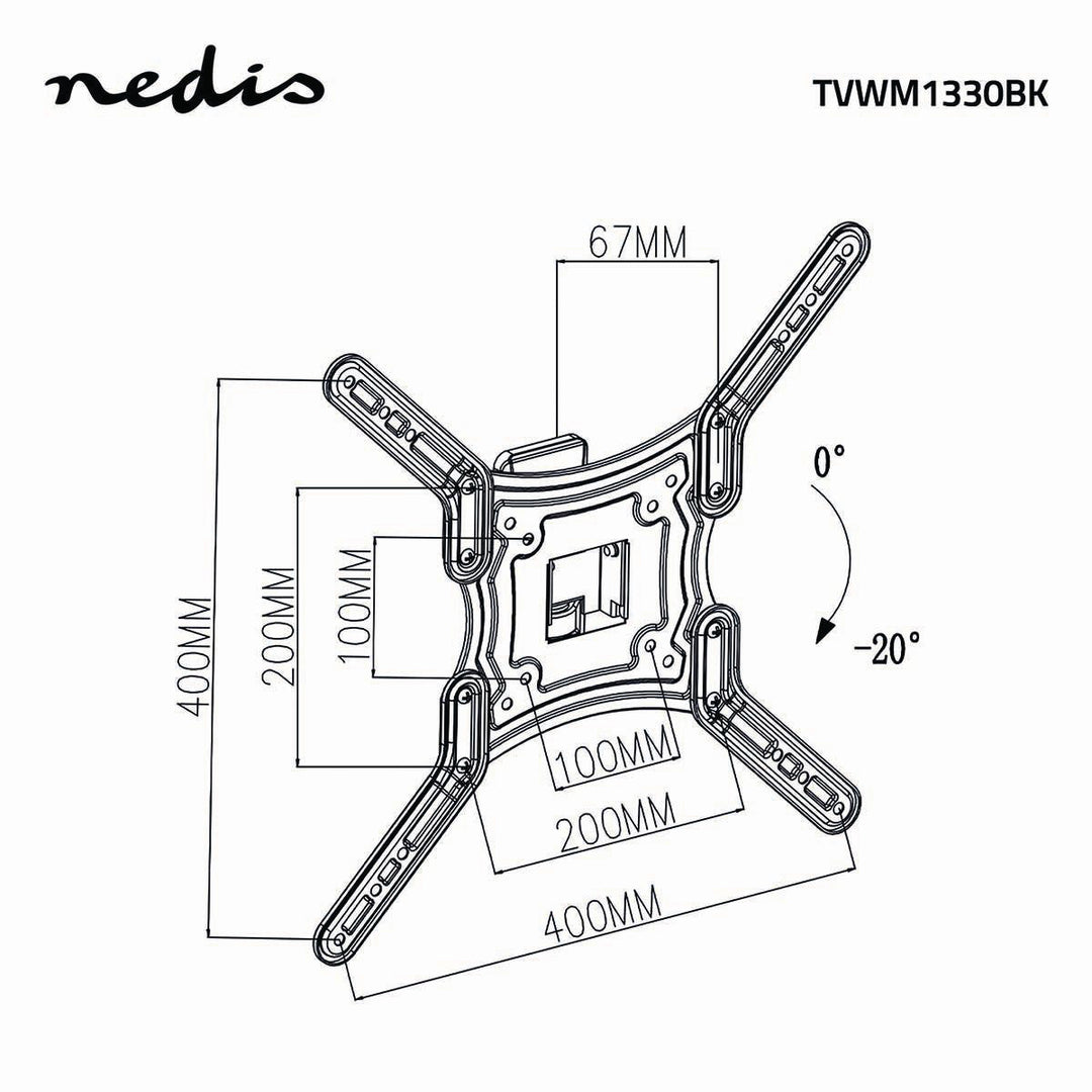 TV Halterung Voll Beweglich (23-55", 30kg)