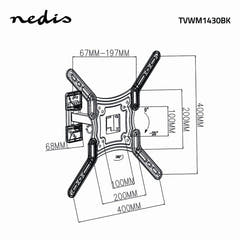 TV-Wandhalterung vollbeweglich 23 - 55 " 30 kg