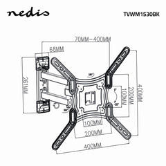 TV-Wandhalterung vollbeweglich 23 - 55 " 30 kg
