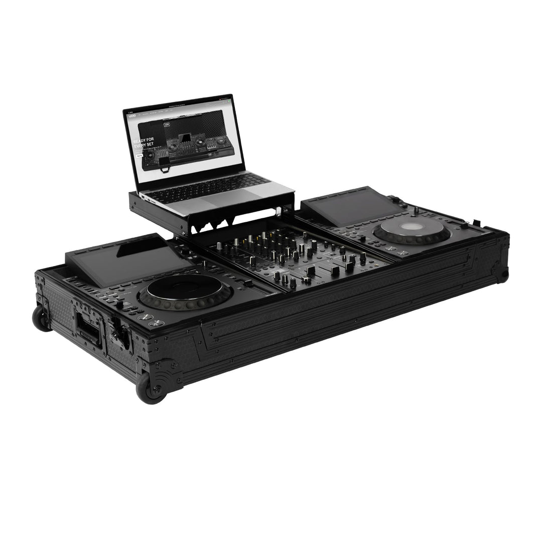 UDG Ultimate Flight Case Set AlphaTheta CDJ-3000X/DJM-V5 Schwarz