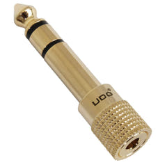 UDG Ultimate Kopfhörer-Klinkenadapter Stecker 3.5mm (1/8”) auf 6.35mm (1/4”)