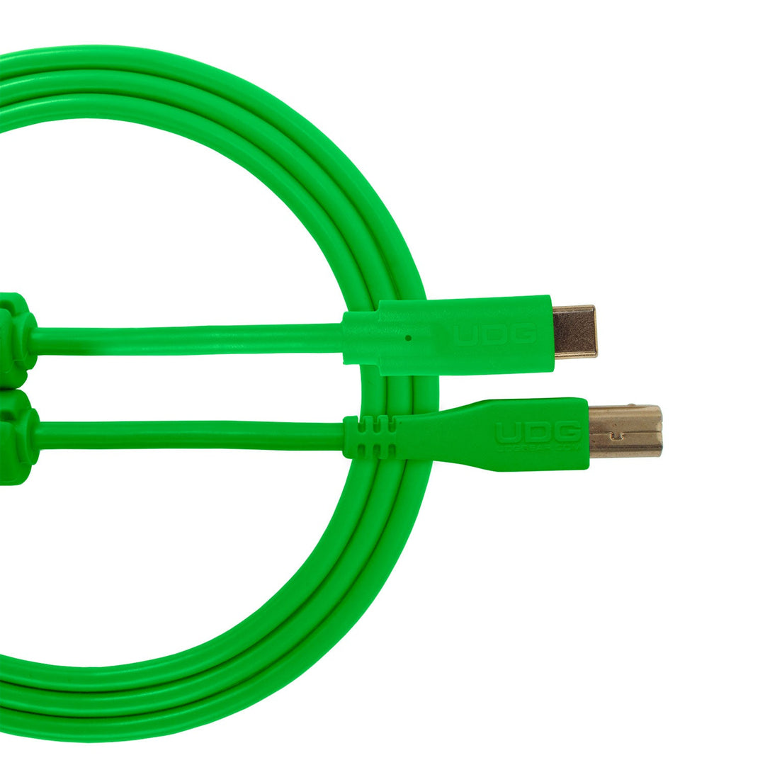 UDG Ultimate Audio Cable USB 2.0 C-B Grün Straight 1,5 m