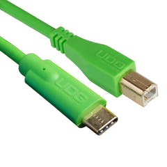 UDG Ultimate Audio Cable USB 2.0 C-B Grün Straight 1,5 m