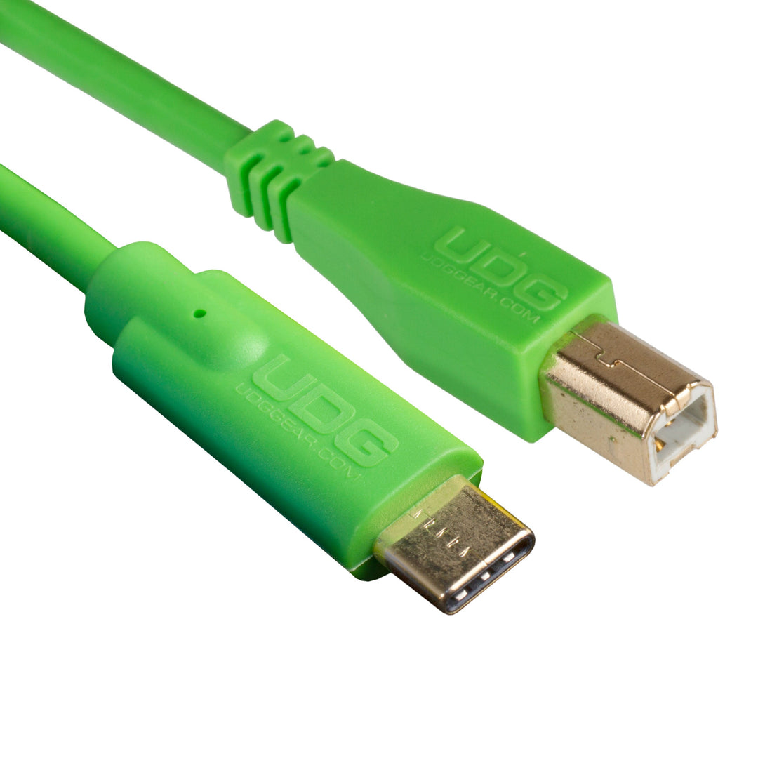 UDG Ultimate Audio Cable USB 2.0 C-B Grün Straight 1,5 m