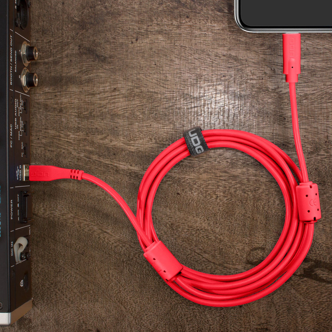 UDG Ultimate Audio Cable USB 2.0 C-B Rot Straight 1,5 m