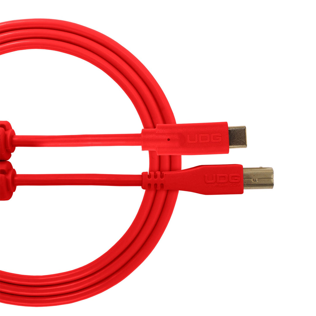 UDG Ultimate Audio Cable USB 2.0 C-B Rot Straight 1,5 m