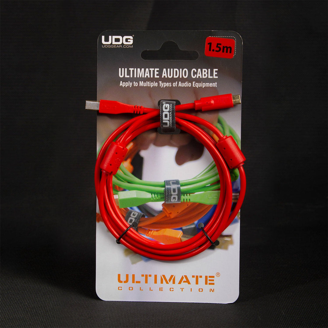 UDG Ultimate Audio Cable USB 2.0 C-B Rot Straight 1,5 m