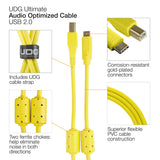 UDG Ultimate Audio Cable USB 2.0 C-B Gelb Straight 1,5 m