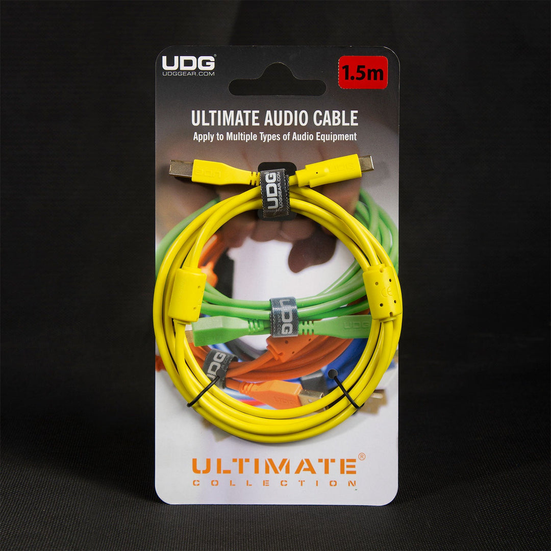 UDG Ultimate Audio Cable USB 2.0 C-B Gelb Straight 1,5 m