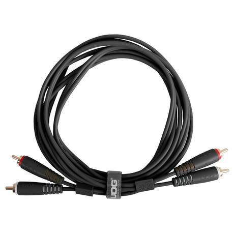 UDG Ultimate Audio Cable Set RCA - RCA Schwarz Straight 3 m
