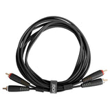 UDG Ultimate Audio Cable Set RCA - RCA Schwarz Straight 1,5 m
