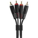 UDG Ultimate Audio Cable Set RCA - RCA Schwarz Straight 1,5 m