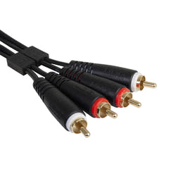 UDG Ultimate Audio Cable Set RCA - RCA Schwarz Straight 1,5 m