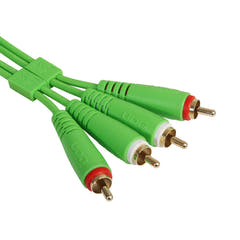 UDG Ultimate Audio Cable Set RCA - RCA Grün Straight 1,5 m