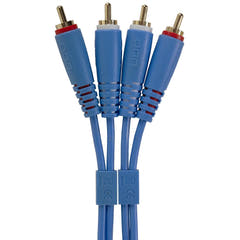 UDG Ultimate Audio Cable Set RCA - RCA Blau Straight 1,5 m