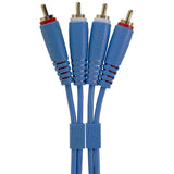 UDG Ultimate Audio Cable Set RCA - RCA Blau Straight 1,5 m
