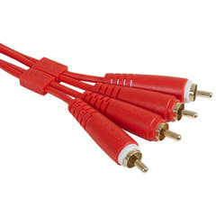 UDG Ultimate Audio Cable Set RCA - RCA Rot Straight 3 m