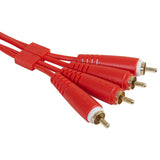 UDG Ultimate Audio Cable Set RCA - RCA Rot Straight 3 m