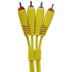 UDG Ultimate Audio Cable Set RCA - RCA Gelb Straight 3 m