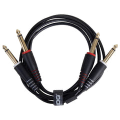 UDG Ultimate Audio Cable Set 1/4'' Jack-1/4'' Jack Schwarz Gerade 3m
