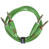 UDG Ultimate Audio Cable Set 1/4'' Jack-1/4'' Jack Grün Gerade 3m