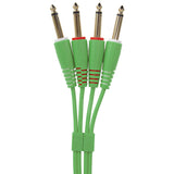 UDG Ultimate Audio Cable Set 1/4'' Jack-1/4'' Jack Grün Gerade 1,5m